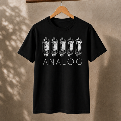 Analog Vacuum Tube T-Shirt – Vintage Audio Electronics Graphic Tee