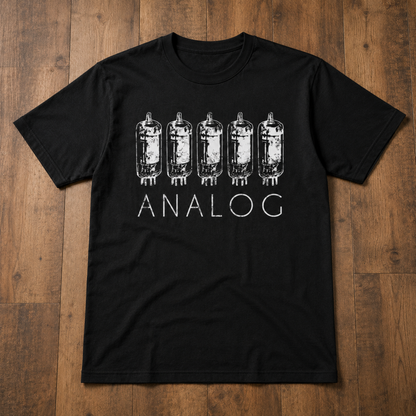 Analog Vacuum Tube T-Shirt – Vintage Audio Electronics Graphic Tee