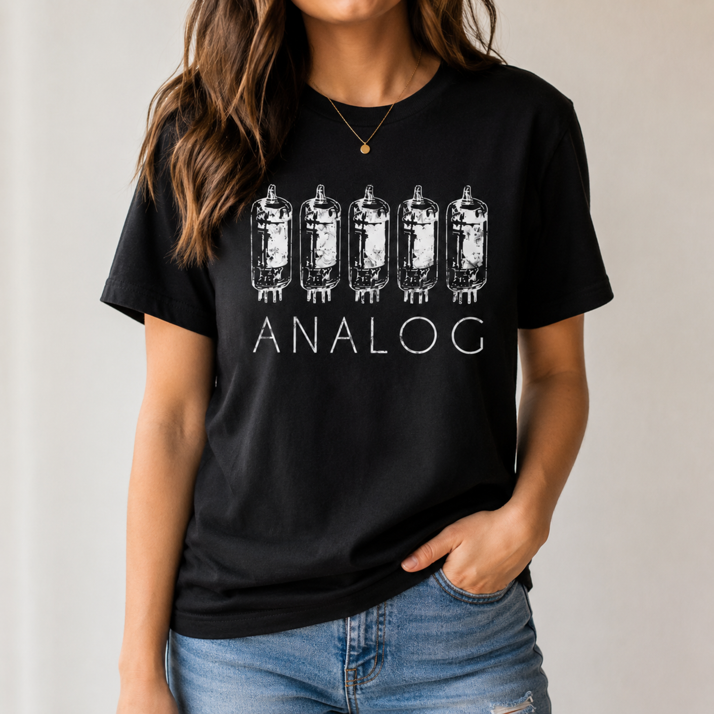 Analog Vacuum Tube T-Shirt – Vintage Audio Electronics Graphic Tee