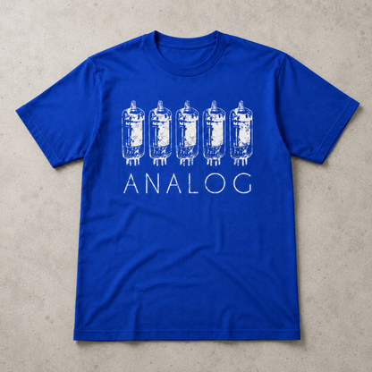 Analog Vacuum Tube T-Shirt – Vintage Audio Electronics Graphic Tee