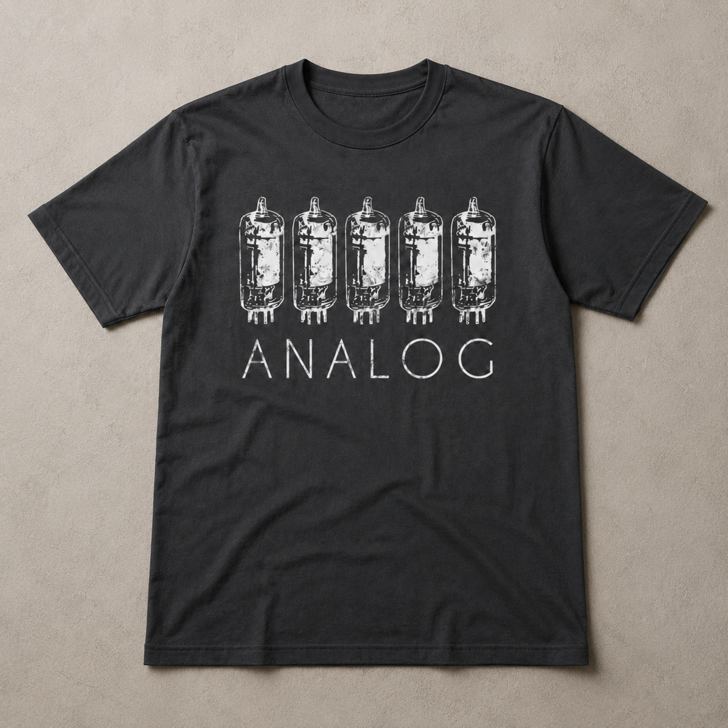 Analog Vacuum Tube T-Shirt – Vintage Audio Electronics Graphic Tee