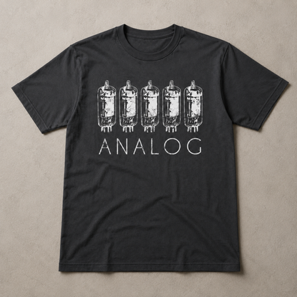 Analog Vacuum Tube T-Shirt – Vintage Audio Electronics Graphic Tee