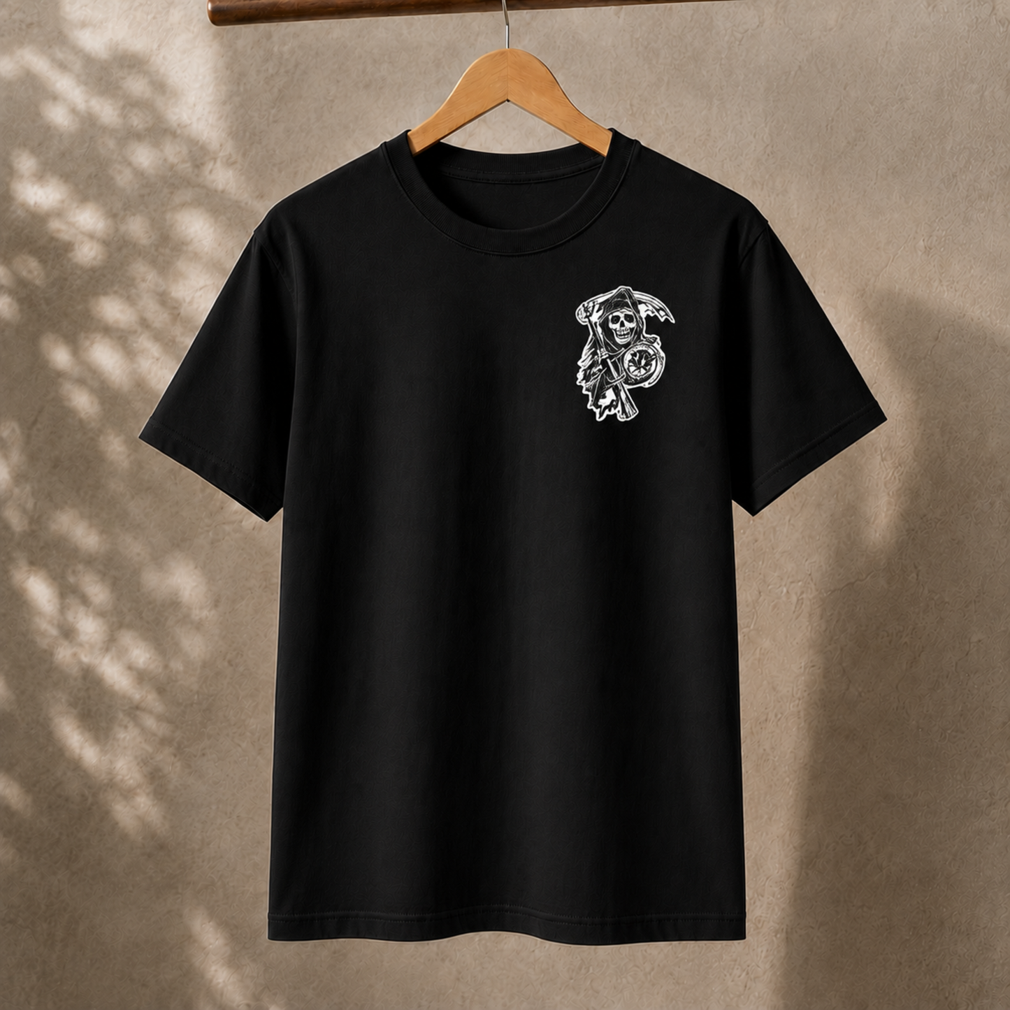 Sons of Anarchy California T-Shirt – Grim Reaper Biker Graphic Tee