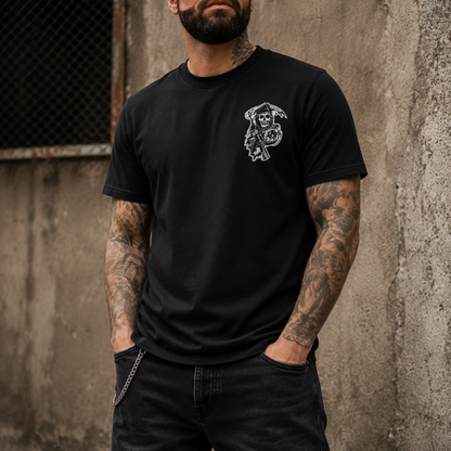 Sons of Anarchy California T-Shirt – Grim Reaper Biker Graphic Tee