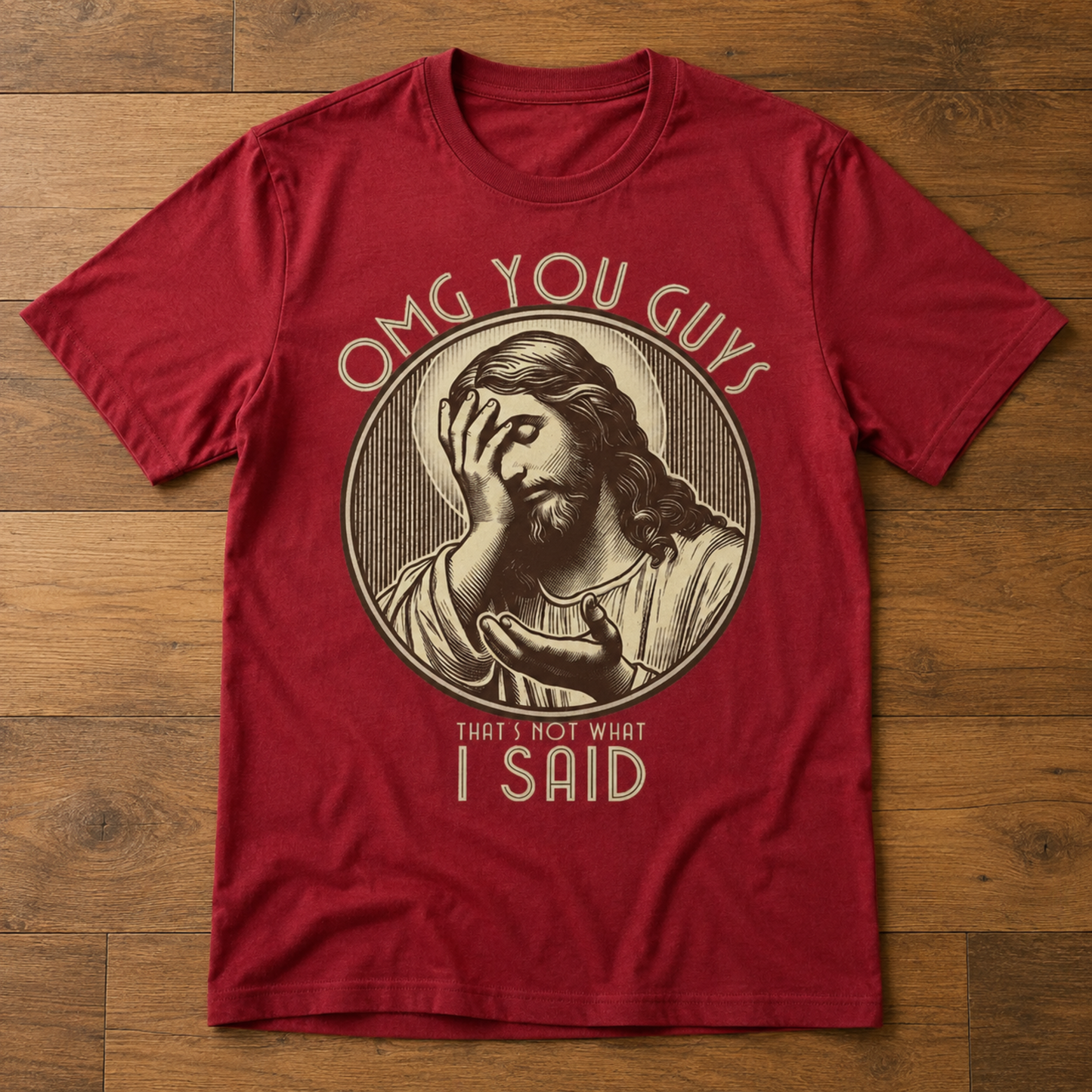 OMG You Guys Jesus T-Shirt – Funny Christian Facepalm Graphic Tee