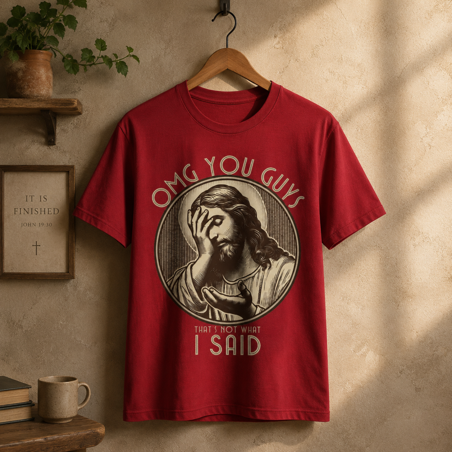 OMG You Guys Jesus T-Shirt – Funny Christian Facepalm Graphic Tee