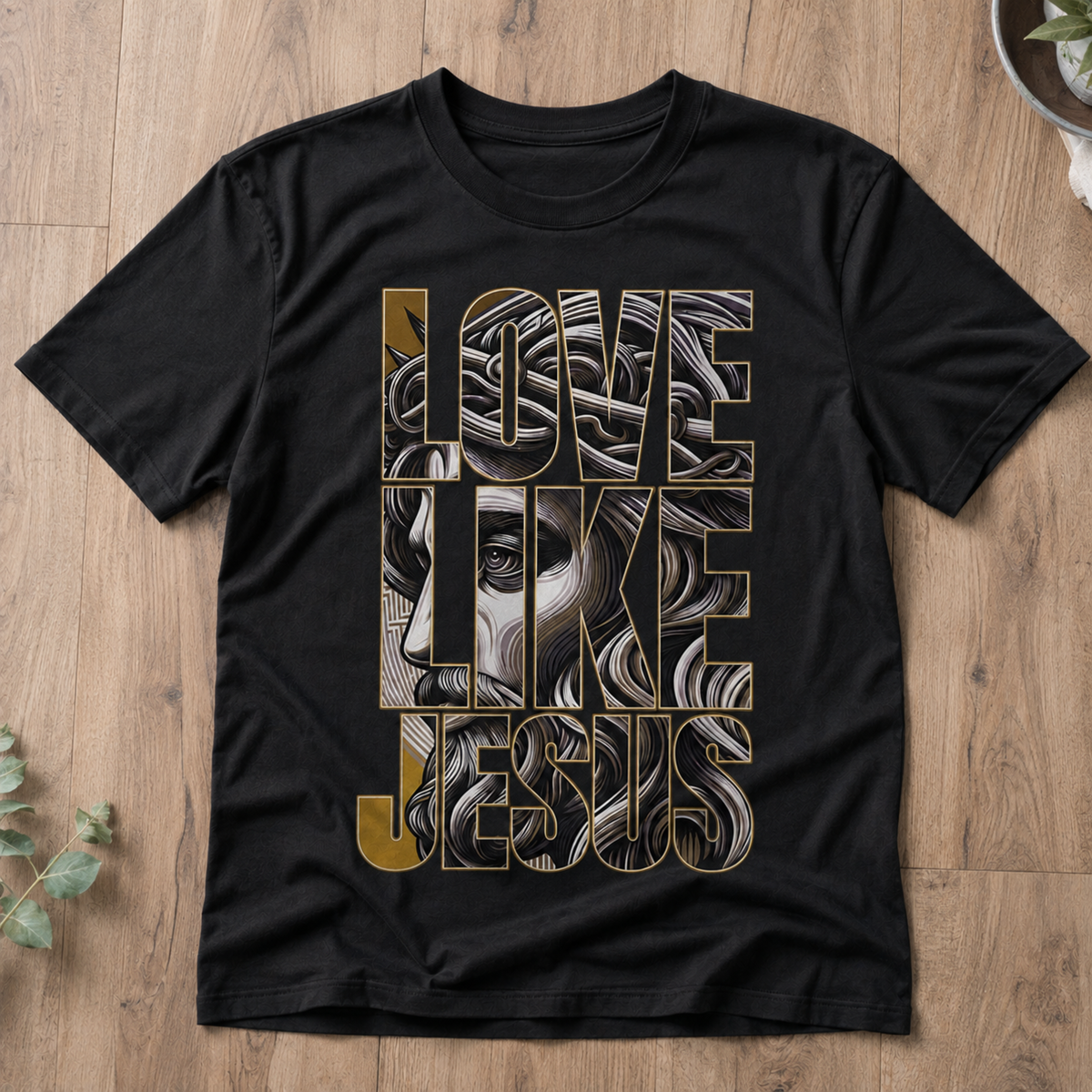 Love Like Jesus Christian Unisex T-Shirt Religious Graphic Tee Faith Apparel