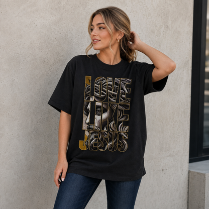 Love Like Jesus Christian Unisex T-Shirt Religious Graphic Tee Faith Apparel