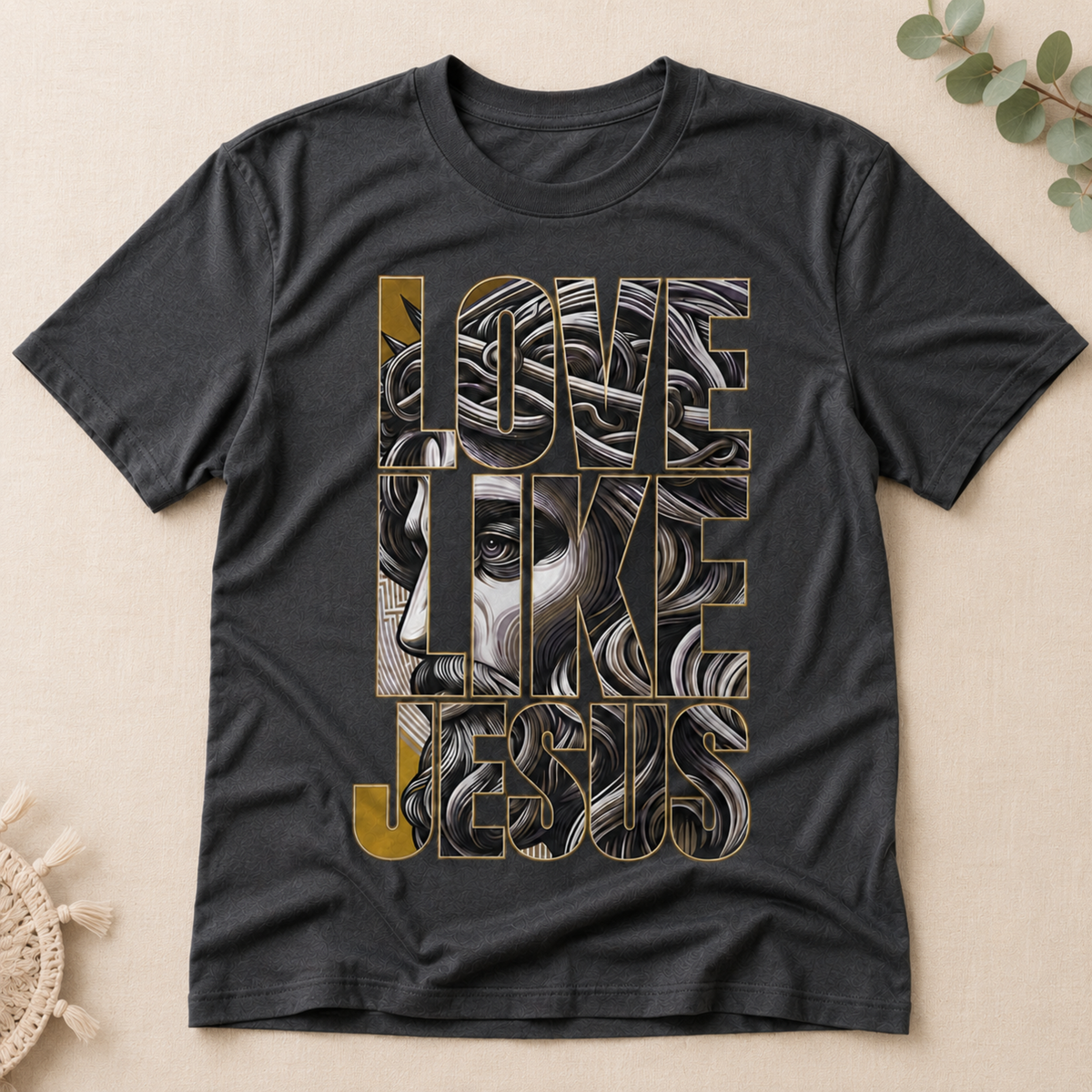 Love Like Jesus Christian Unisex T-Shirt Religious Graphic Tee Faith Apparel