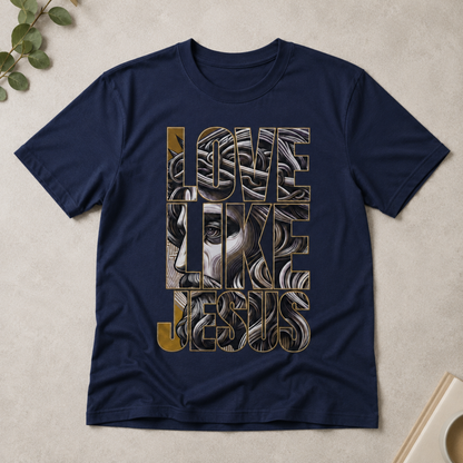 Love Like Jesus Christian Unisex T-Shirt Religious Graphic Tee Faith Apparel