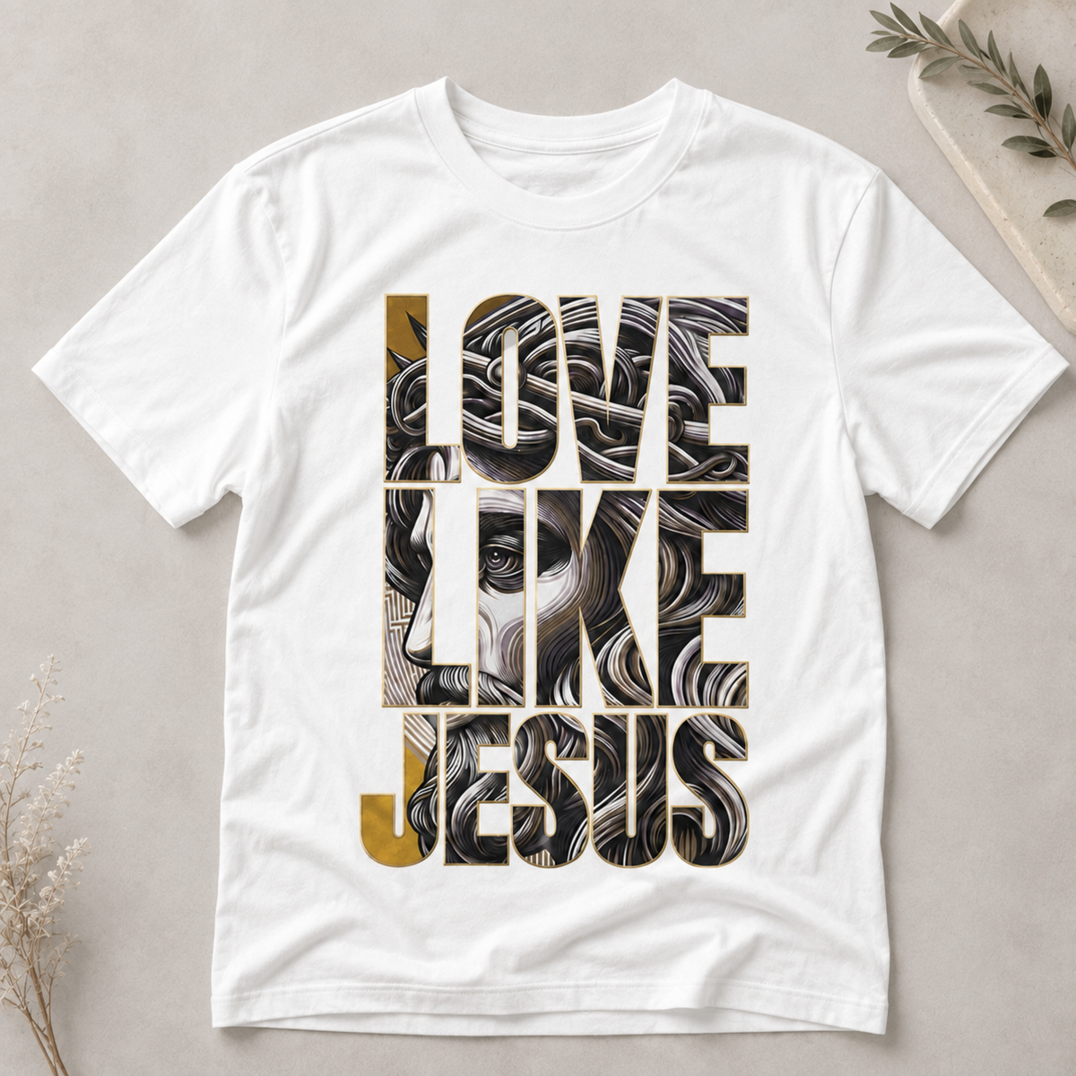Love Like Jesus Christian Unisex T-Shirt Religious Graphic Tee Faith Apparel