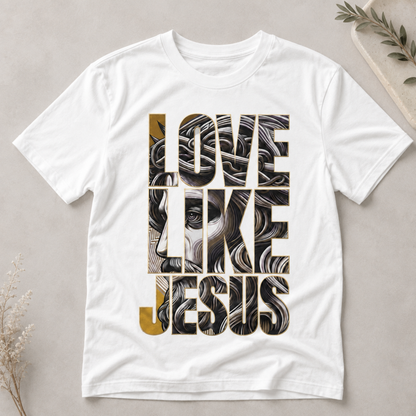 Love Like Jesus Christian Unisex T-Shirt Religious Graphic Tee Faith Apparel