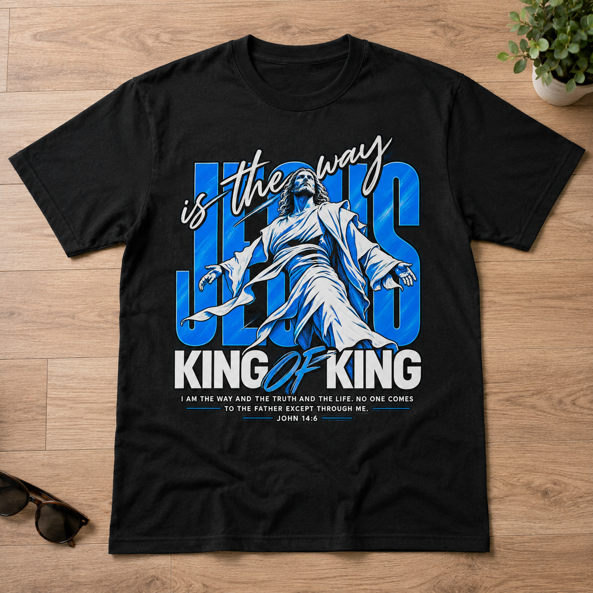Jesus Is The Way King Of Kings Retro Christian Unisex T-Shirt Faith Tee