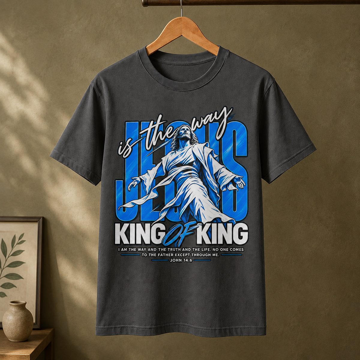 Jesus Is The Way King Of Kings Retro Christian Unisex T-Shirt Faith Tee