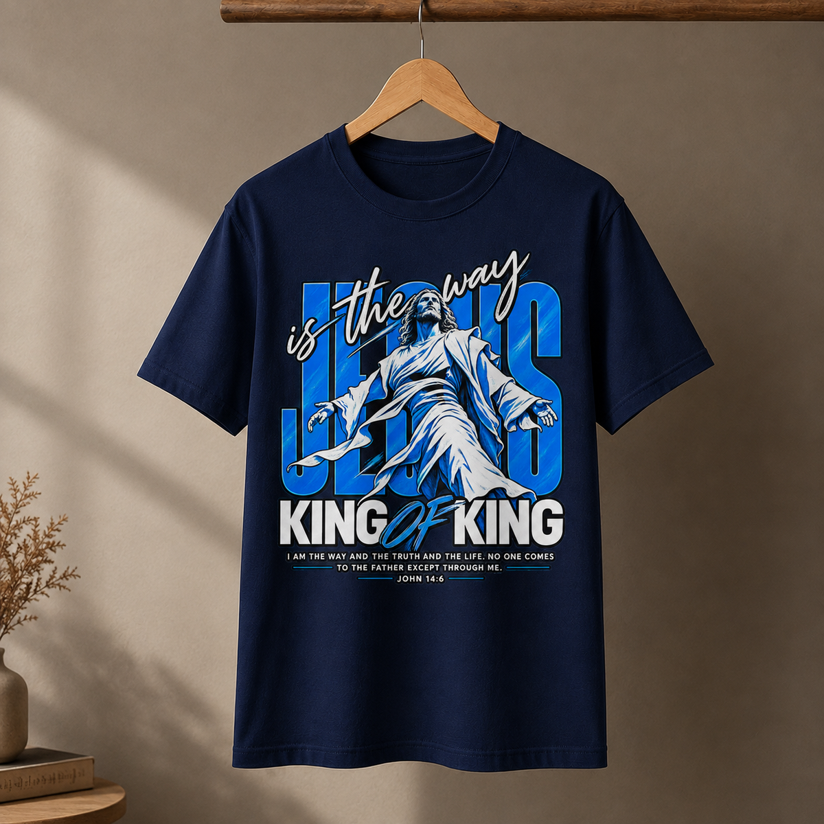 Jesus Is The Way King Of Kings Retro Christian Unisex T-Shirt Faith Tee